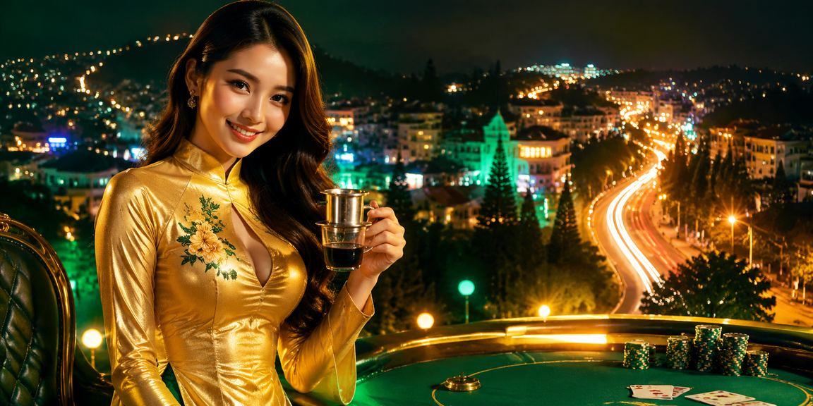 Buổi chơi bài game đổi thưởng tại Đà Lạt với không khí áo dài truyền thống